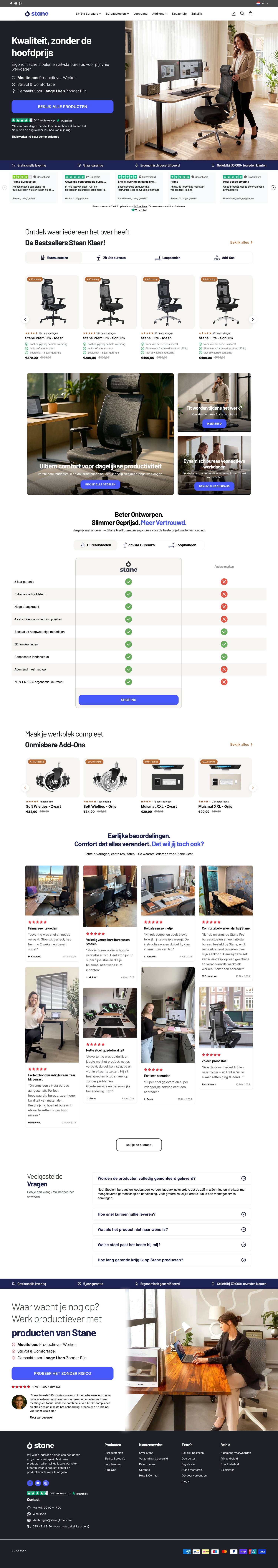 Stane Shopify store built by Eclaimify